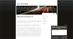 Desktop Screenshot of eseven.de